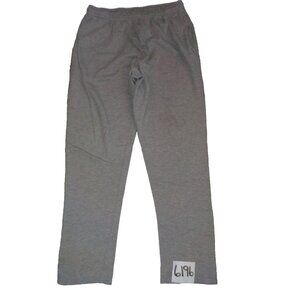 Fruit of the Loom Fleece Lined Gray Size Large x 32 Elastic Sweatpants